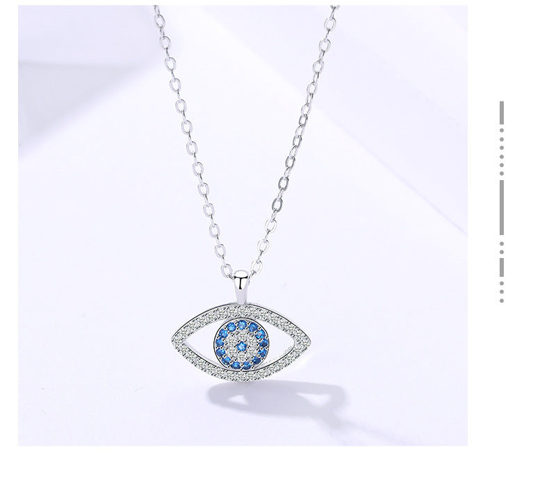 s925 Sterling Silver Eye Necklace