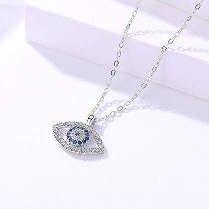 s925 Sterling Silver Eye Necklace