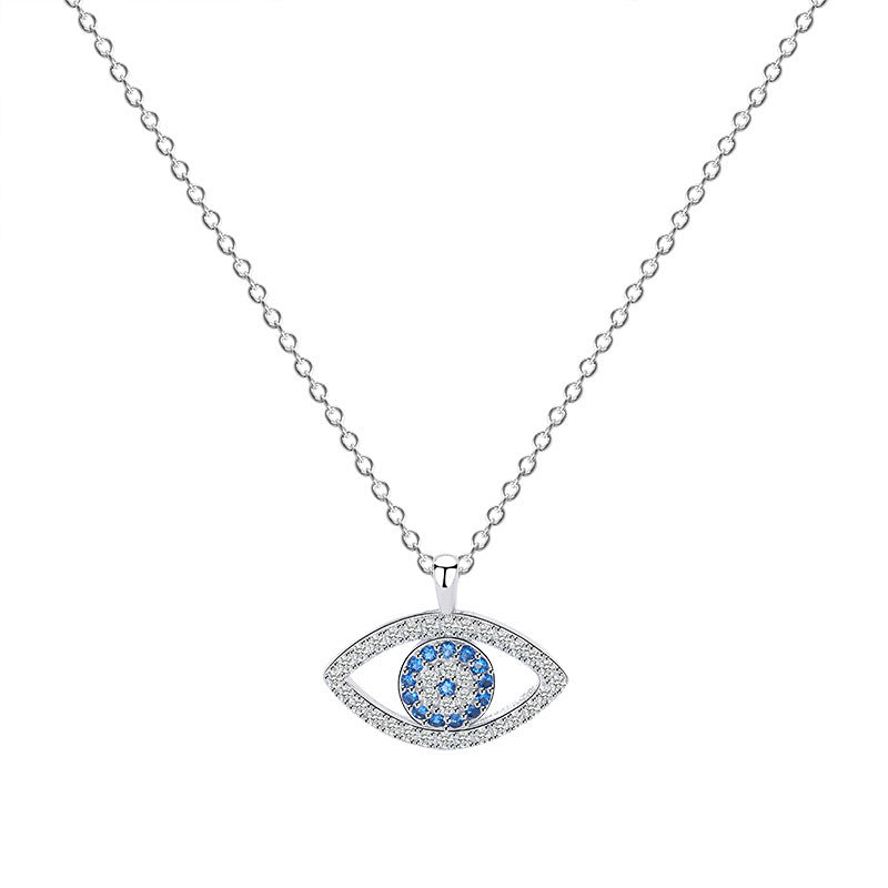 s925 Sterling Silver Eye Necklace