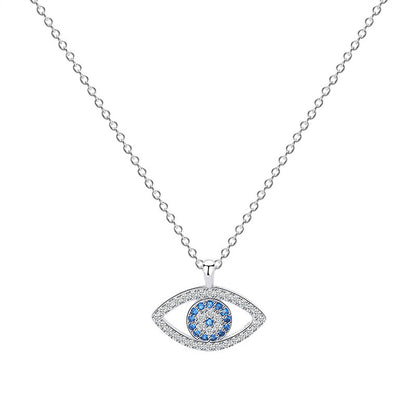 s925 Sterling Silver Eye Necklace