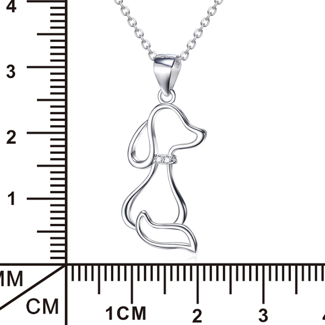 925 Sterling Silver  Dog Necklace