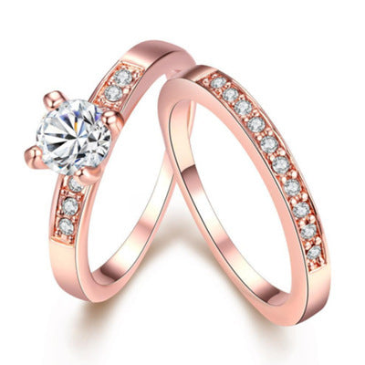 Rose gold-plated ring