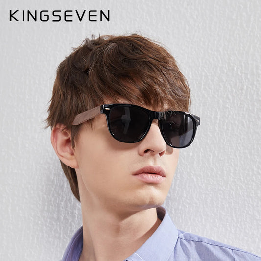 KINGSEVEN Wooden Polarized Sunglasses  UV400 Protection