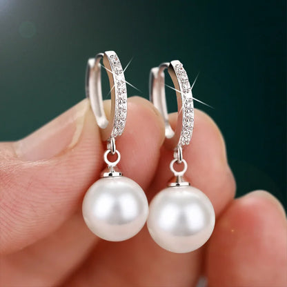 925 Sterling Silver Pearl Earrings