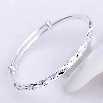 925 Sterling Silver Woman Cuff Bracelet