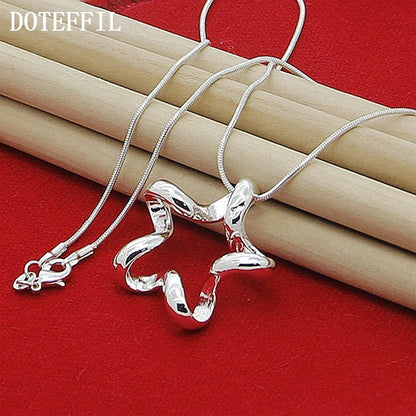 DOTEFFIL Silver  Starfish Pendant Necklace