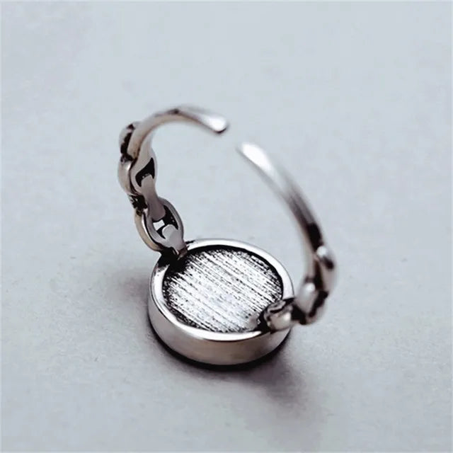 Minimalist 925 Sterling Silver Creative Wedding Ring