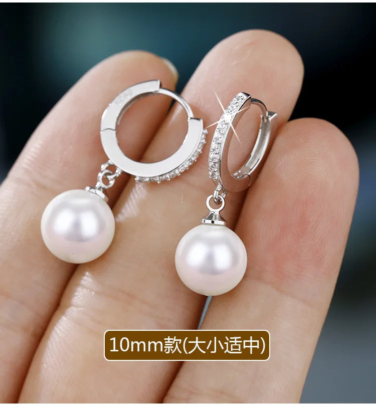 925 Sterling Silver Pearl Earrings