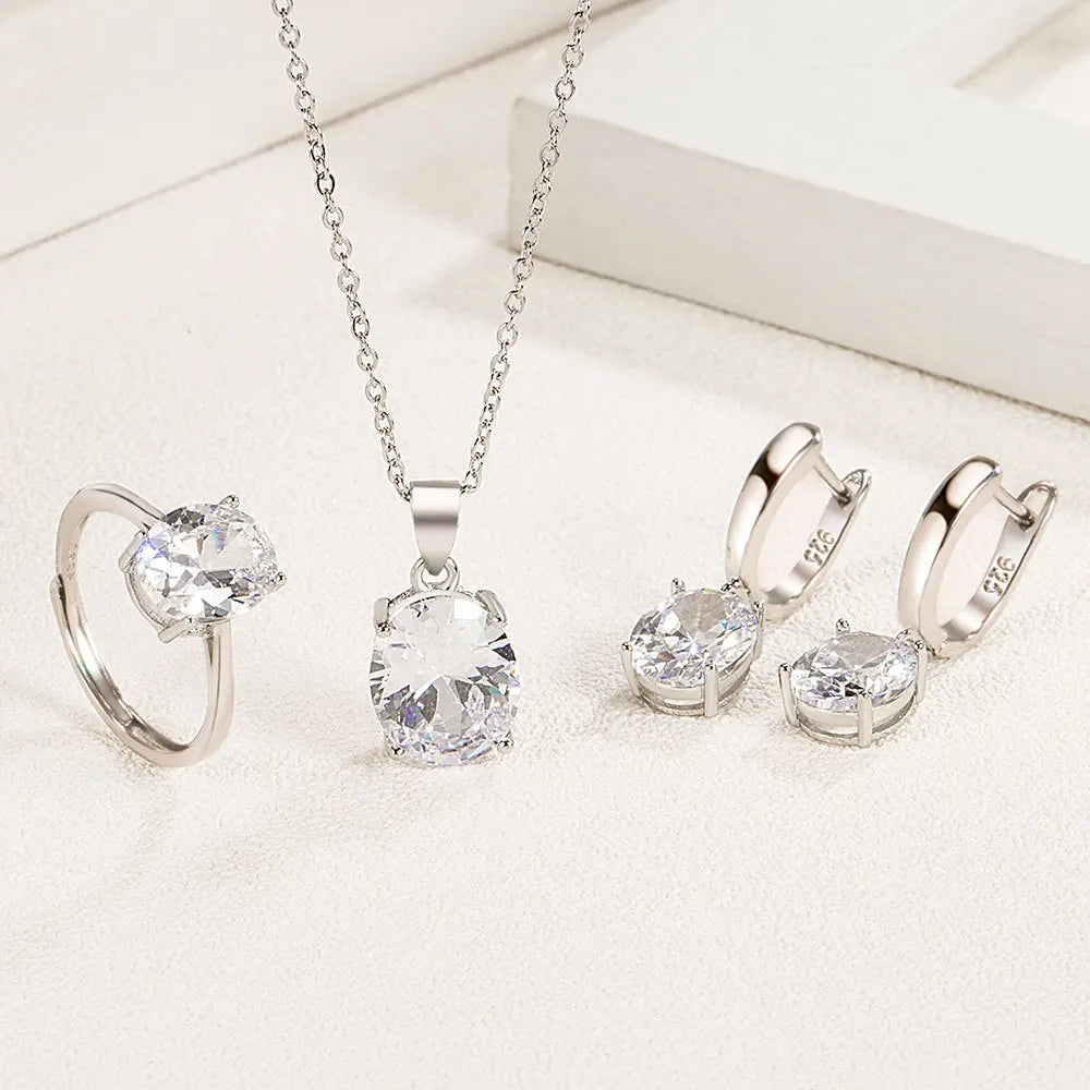 925 Sterling Silver Jewelry Set